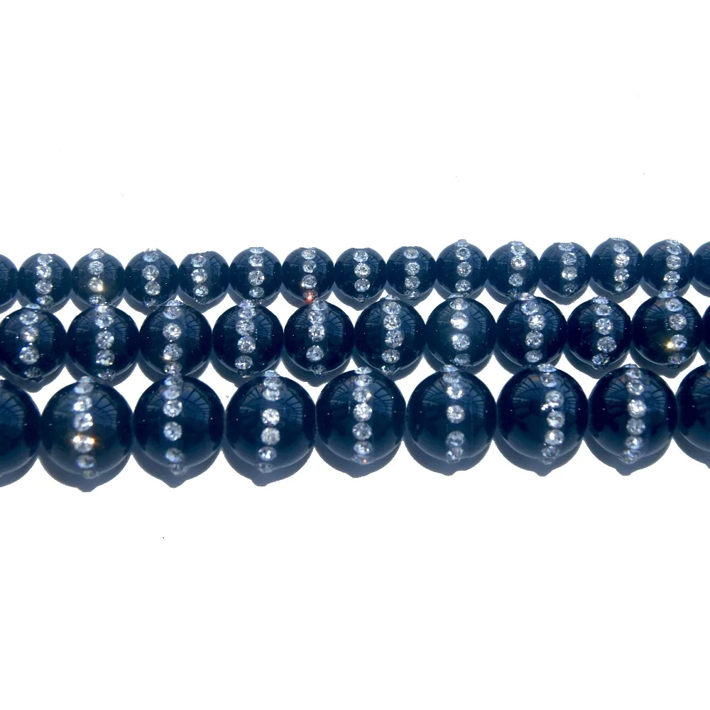 

Wholesale Natural Stone Black Onyx Agates Beads 6 8 10 MM Pick Size For Jewelry Making Charm DIY Bracelet Necklace Material