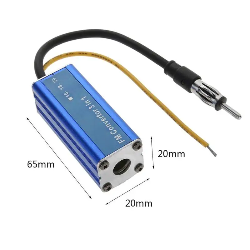 Универсальная автомобильная Частотная антенна 12 В 3 в 1, радио, fm-диапазон, расширитель, автомобильная стерео антенна, fm-радио, полосный конвертер