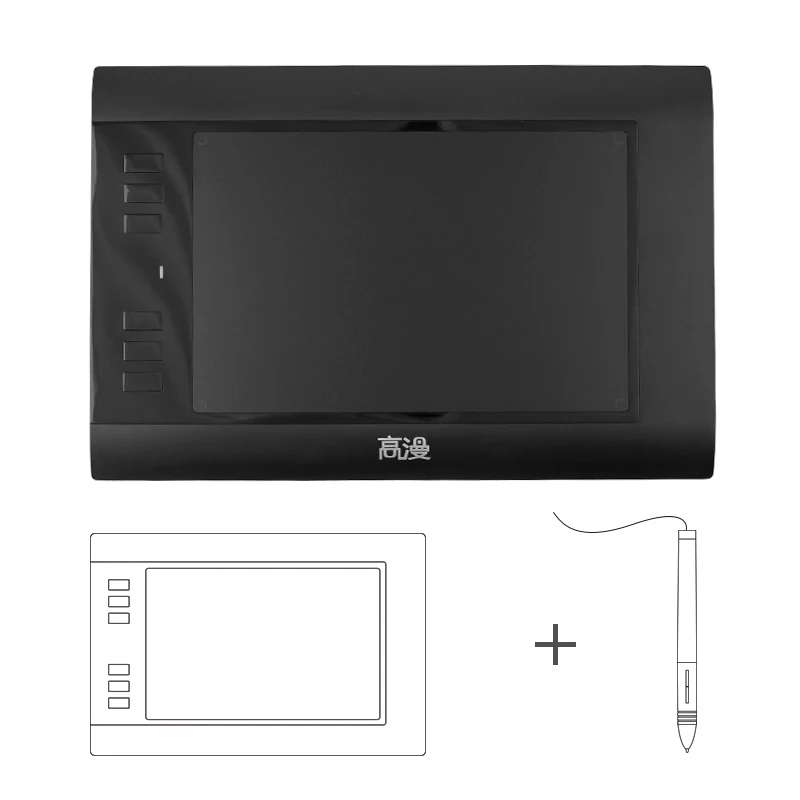 Original GAOMON 6 Express Keys 860T USB Digital DrawingTablets for Photo Editing Comic font b Drawing