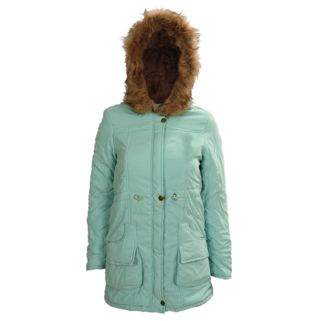 Женское зимнее длинное пальто с капюшоном и меховой подкладкой 12 цветов|outerwear