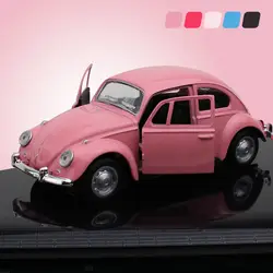 1:32 сплава ретро классический Beetle мини автомобиль игрушка Жук автомобиль модель для детей подарок