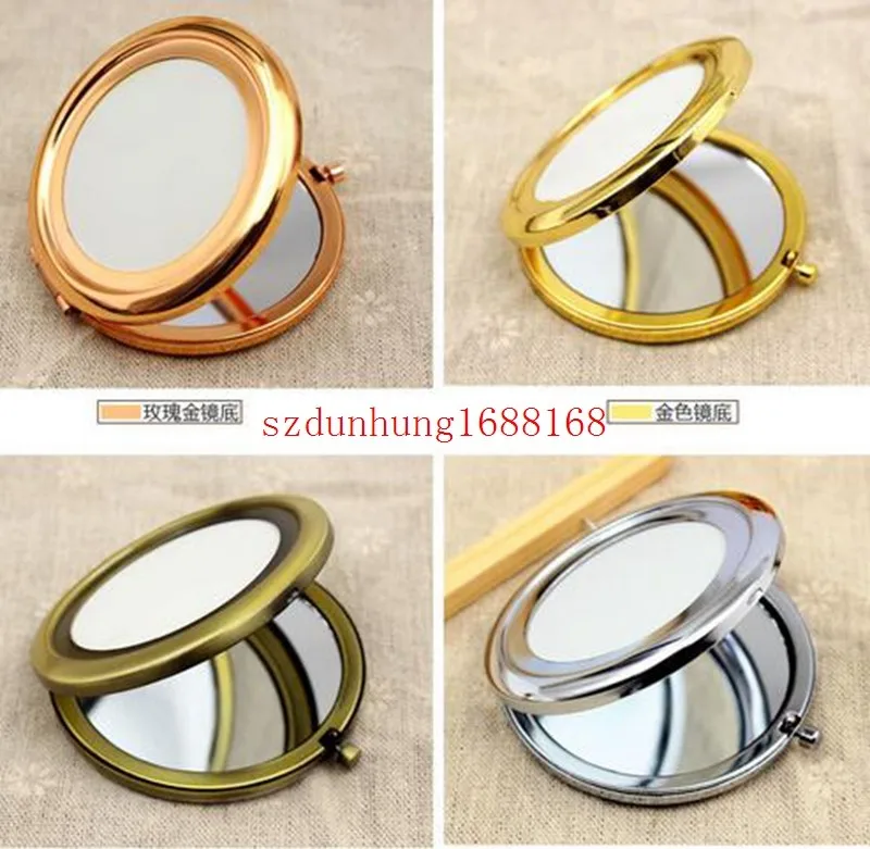 200pcs DIY Kit Blank Compact Mirror with 58mm epoxy stickers, Pocket