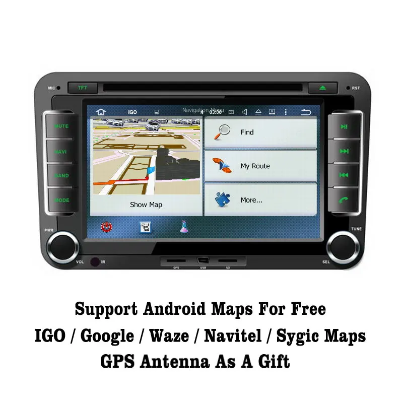 Clearance Liislee Android 7.1 2G RAM For Skoda Octavia 2013~2016 Car Radio Audio Video Multimedia DVD Player WIFI DVR GPS Navi Navigation 3