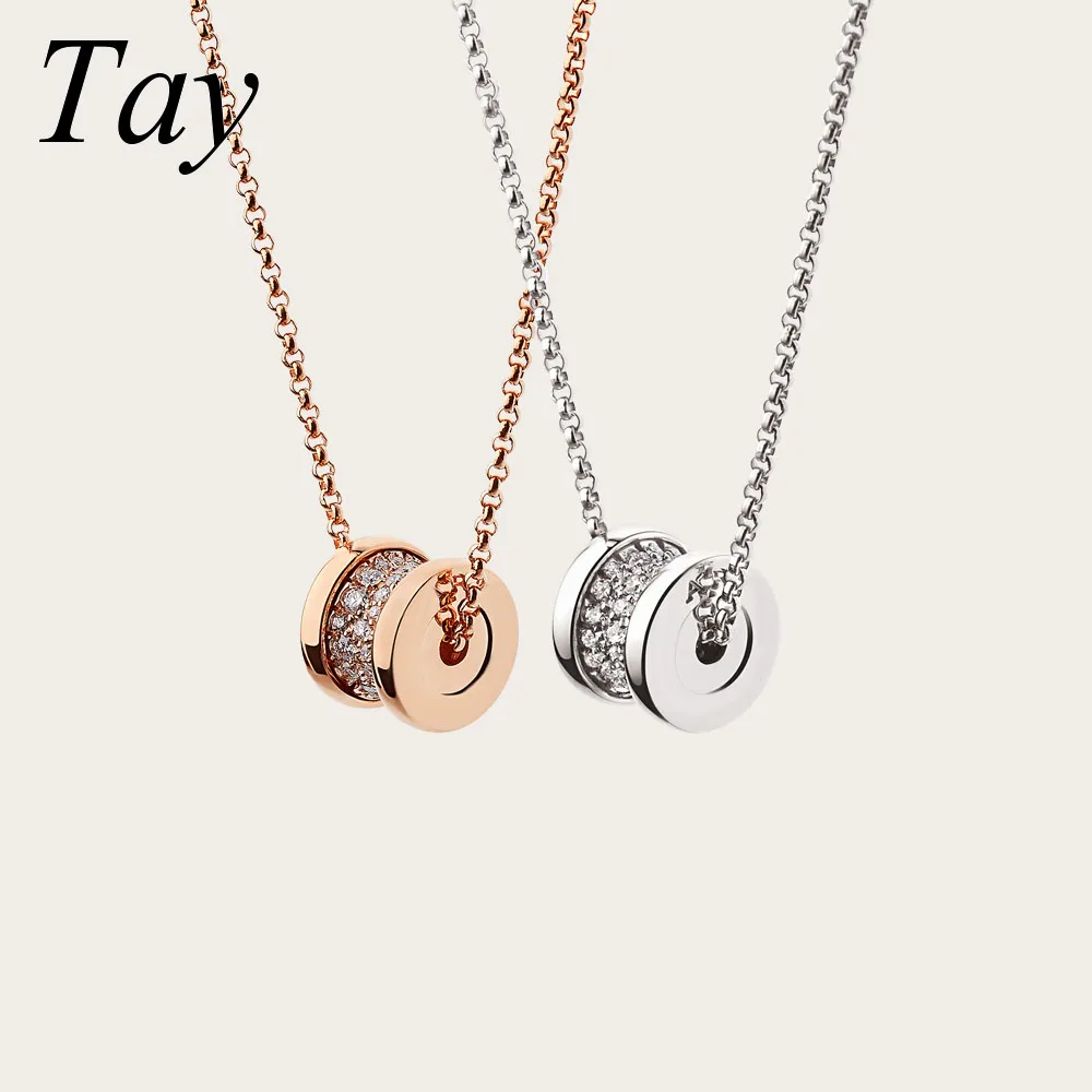 

Tay Bulgaria necklace jewelry The New 1:1 Original s925 sterling Fashion trend silver female models couple Free shipping Zircon