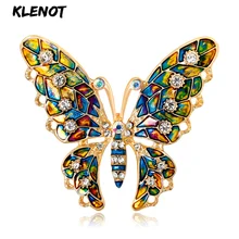 Эмалированная брошь-бабочка, насекомое, булавки со стразами и броши для женщин, вечерние, для банкета, брошь в виде животного, ювелирное изделие, металлический корсаж, булавка