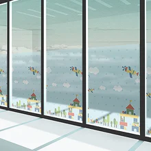 Витражная пленка на Окно Матовая непрозрачная стеклянная наклейка для конфиденциальности домашний декор цифровая печать BLT704 мир игрушек
