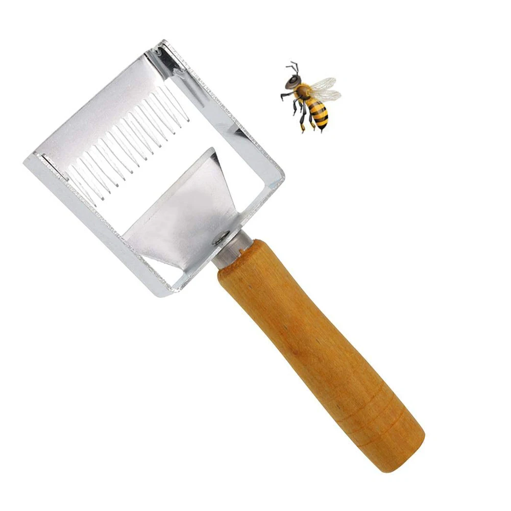 

Stainless Steel Beekeeping Tools Uncapping Fork Hive Needle Honey Knife Scraper Shovel