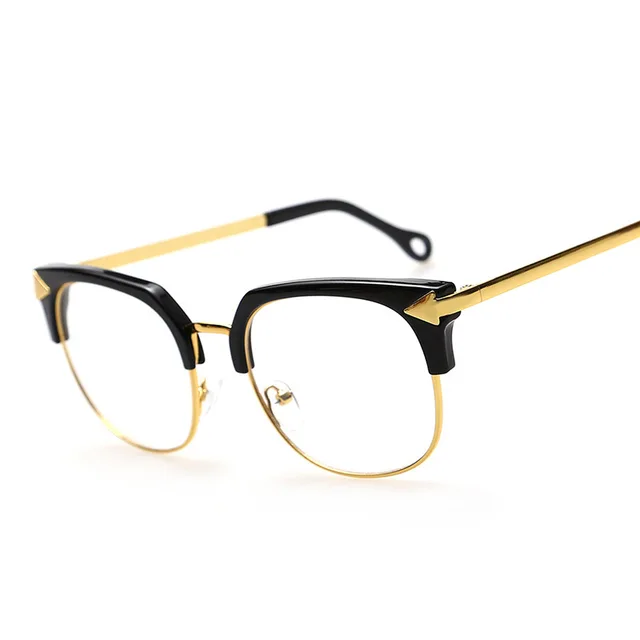 New Fashion Brand Eyeglasses Frame Women Arrow Square ...