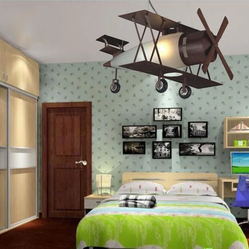 

Hghomeart Retro Pendant Lamps Boy Room Pendant Lighting Child Cartoon Bedroom Led Pendant Lamp Bar Table Vintage Pendant Light