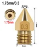 0.1 0.2 0.3 0.4 0.5 0.6 0.8 1.0mm MK8 Extruder Nozzle 1.75mm 3.0mm for 3D Printer Makerbot Anet A8 Creality CR-10 CR-10S S4 ► Photo 3/6