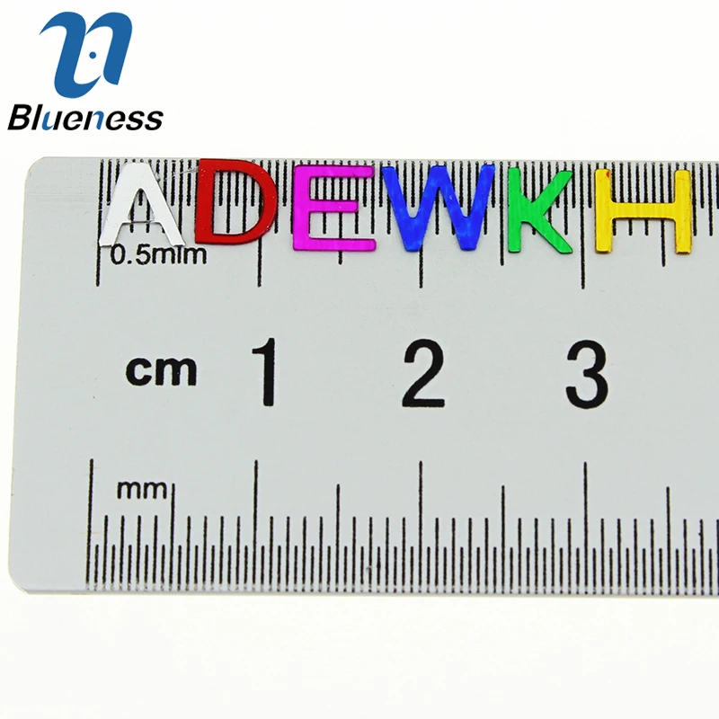 Красочные A-Z 26 эанглированные буквы металлические блестки колеса украшения Дизайн ногтей 3D ABC Алфавит шпильки поставки для ногтей ZP208