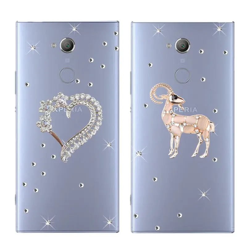

Luxury Bling Rhinestone Case for Sony Xperia XA2 Ultra XA1 Plus XA3 XA xa ultra Glitter Anti-Knock Phone Shell Coque Cover