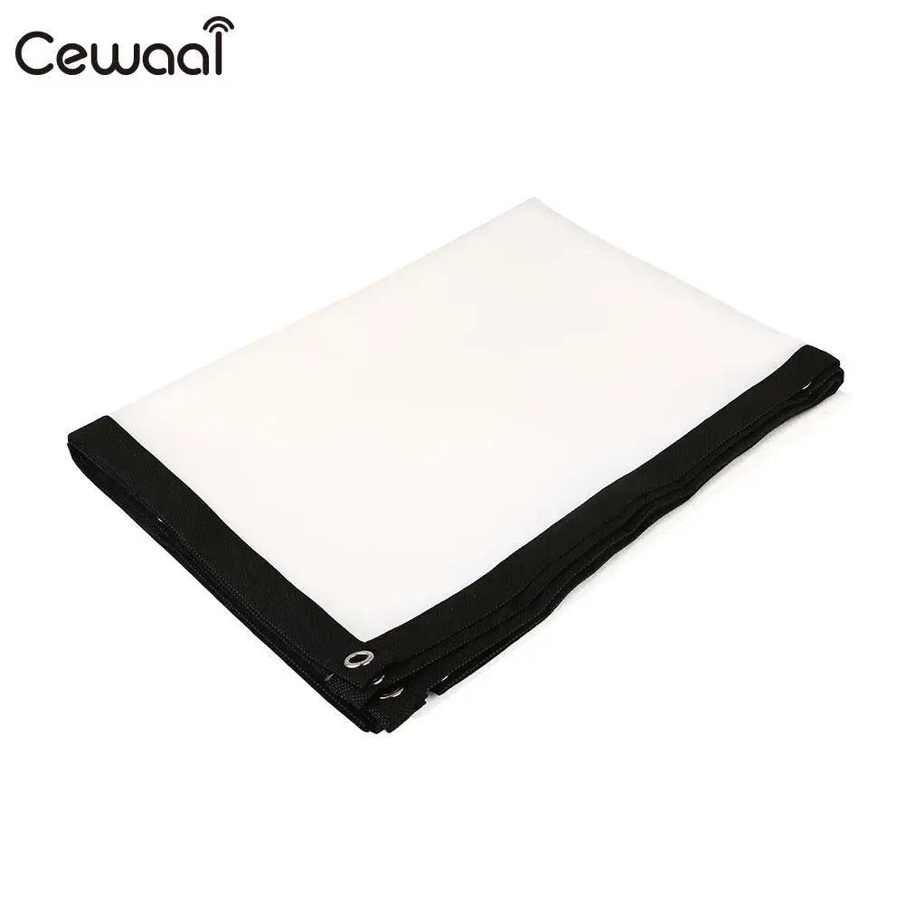 

Cewaal Projection Curtain 16:10 170 Degrees View Angle 150inch Entertainment Squares Foldable Portable Projector Screen