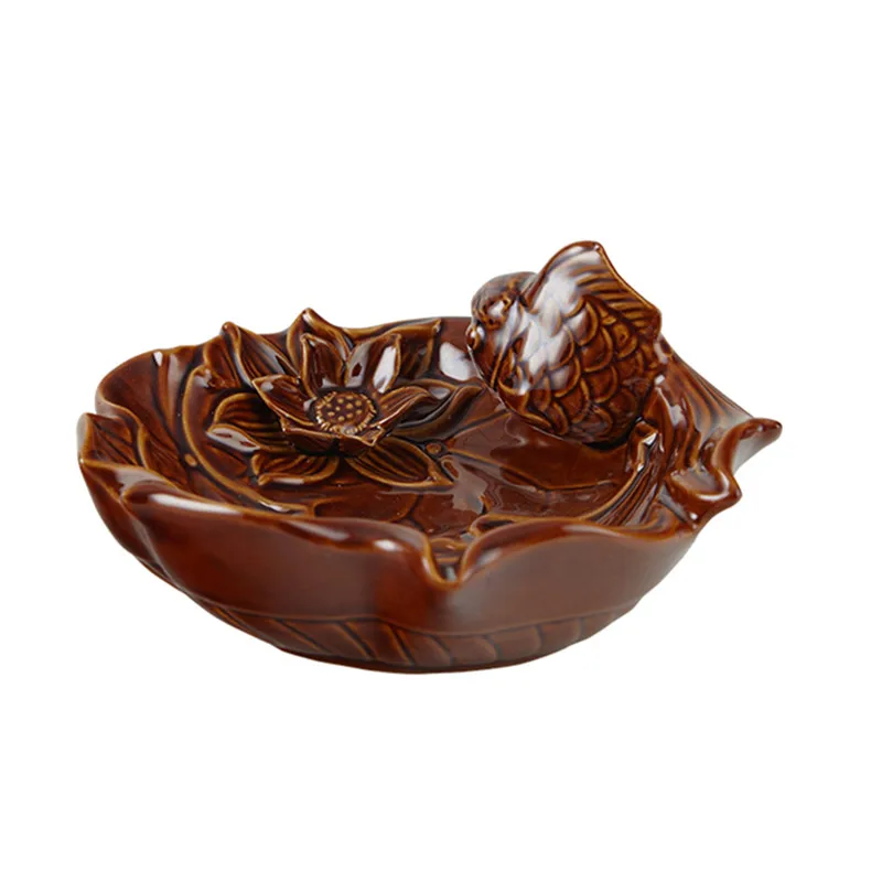 

Chinese Retro Living Room Creative Large Lotus Ceramic Ashtray Office Personality Tea Table Home Decor Valentine's Gift M1198