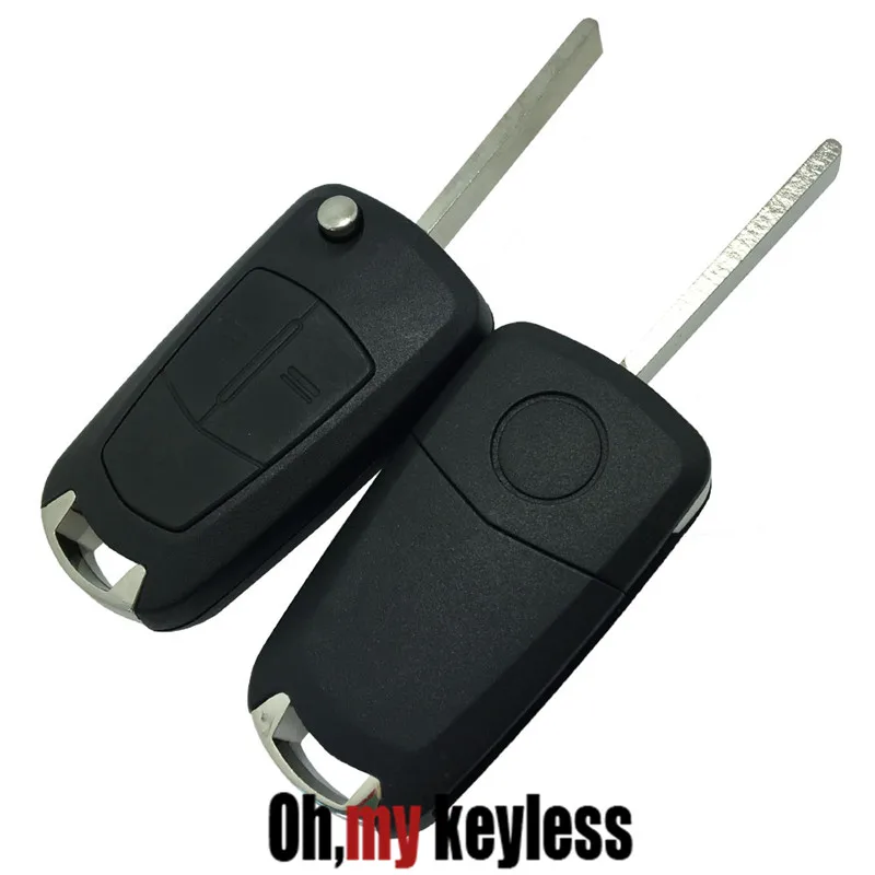 

Replacement remote control key case for opel Vauxhall Corsa Astra Vectra Zafira Omega 2 Button flip key shell