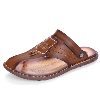 

Nice Summer Sandals Men Soft Leather Men Sandals