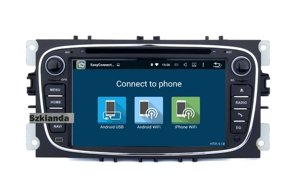 Cheap 7inch Android 8.0 2Din Car DVD Player For FORD Focus DVD MaAX Mondeo Radio 2Din With 4G Wifi GPS Navi Radio free Map+DVR 19