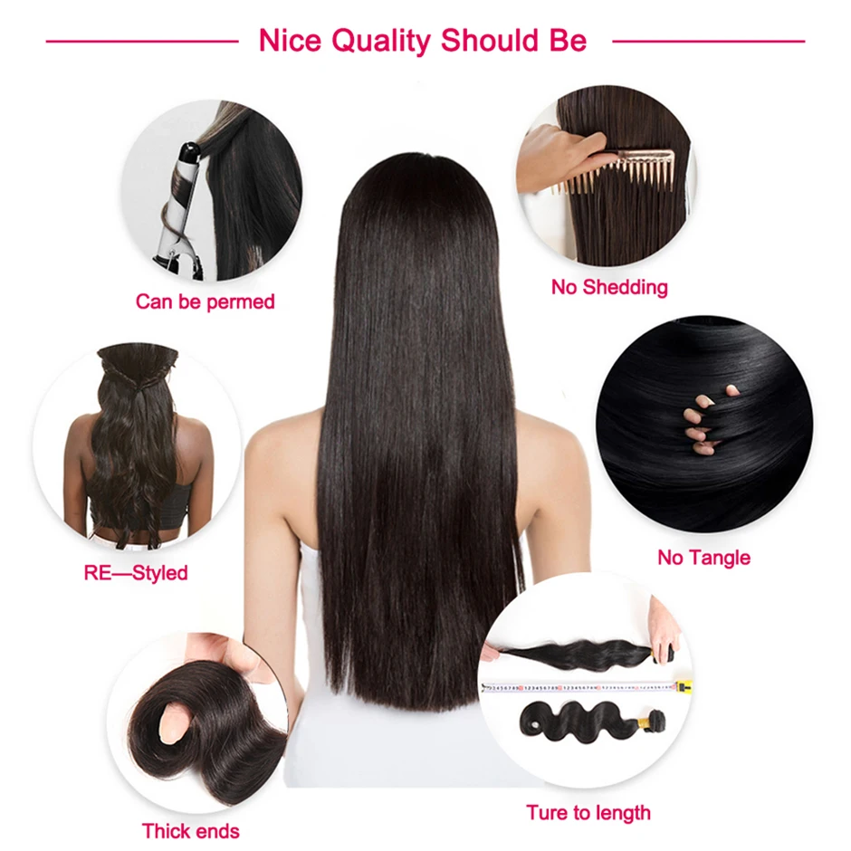Ornate Brazilian Straight Hair Bundles With Frontal Non Remy Human Hair Bundles With Closure 13X4 Lace Frontal With Hair Bundles Ornate Brazilian Straight Hair Bundles With Frontal Non Remy Human Hair Bundles With Closure 13X4 Lace Frontal With Hair Bundles