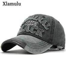 Xlamulu, Хит, Ретро стиль, бейсболка, s, шапки для мужчин, Casquette, брендовая, женская, Snapback, s, промытая кость, мужская шапка, Gorras, надпись, Черная кепка