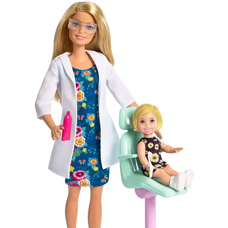 Original Barbie Brand Dentist Doctor Princess American Dolls Baby Doll for Birthday Gift Girl Toys Boneca Juguetes for Children