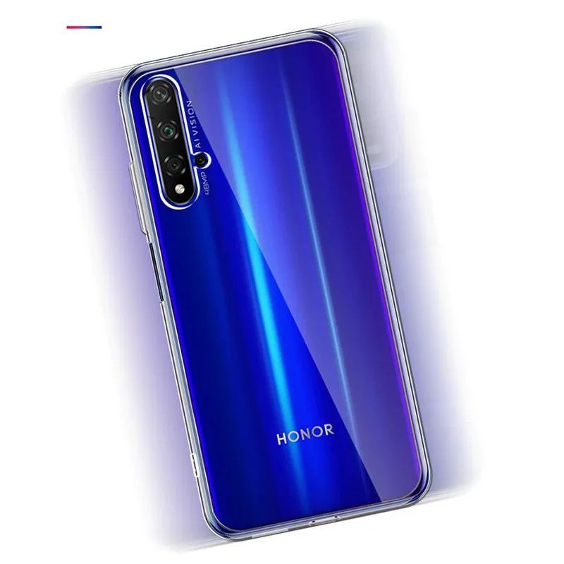 Для huawei Honor 20 чехол тонкий прозрачный силиконовый мягкий прозрачный Задняя накладка чехла из ТПУ для Honor 20 Pro Чехол для телефона чехол на хонор 20