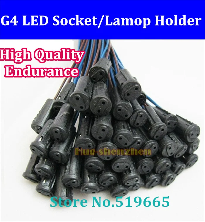 High Quality G4 lamp holder, G4 led socket, black color ceramic show