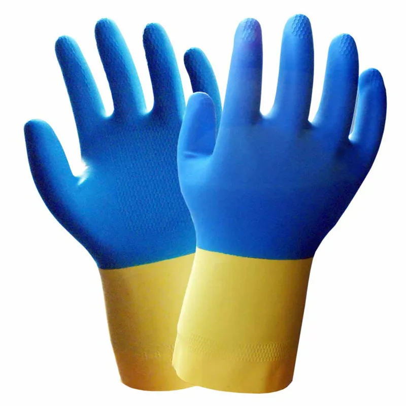 1Pair/Pack Working Glove Rubber 32CM Acid Alkali Ressistant Gloves Oil