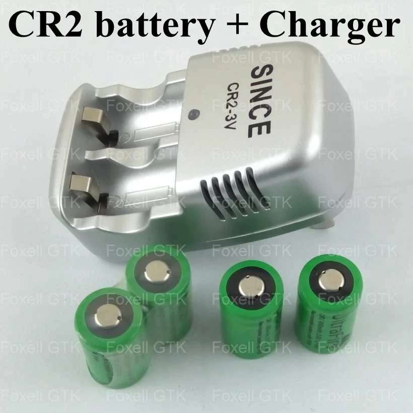 

2 / 4 pcs CR2 battery 3v 15270 battery rechargeable cr2 3v lithium batteries li-ion 800mah bateria + 1pc CR2 Charger +free shipp