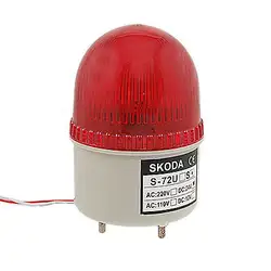 Красный светодиод вспышки света промышленные проводной сигнала башня Предупреждение лампа dc24v