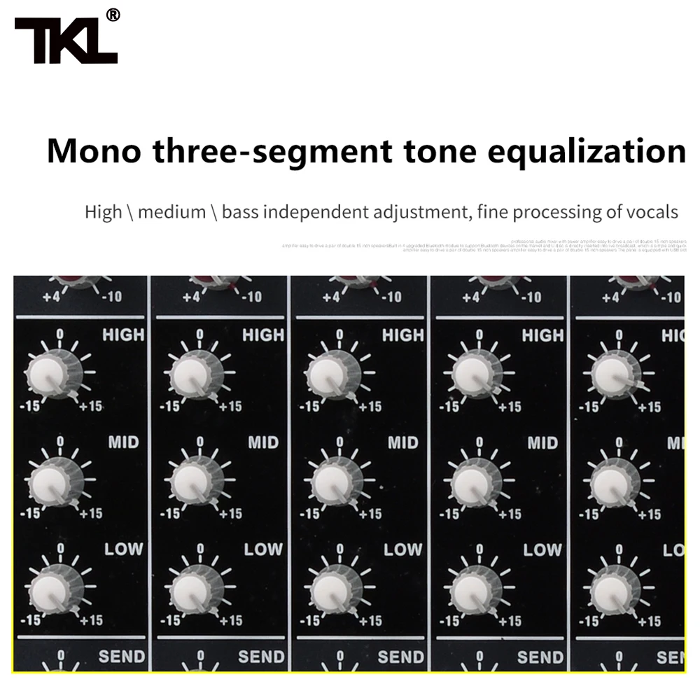 US $240.63 TKL SS800 Professional Audio Mixer With USB DJ Sound Mixing Console MP3 Bluetooth With 16 Reverb Effect 7 Equalizer S
