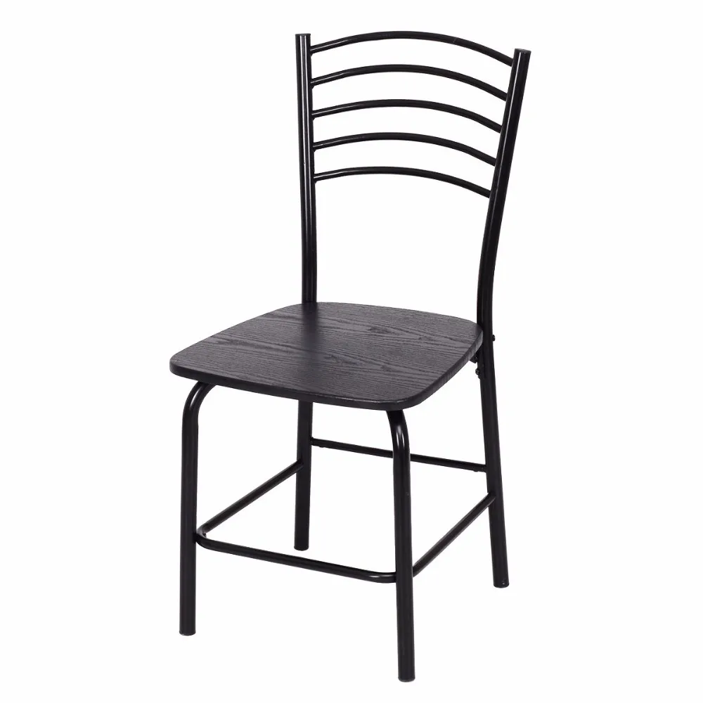 Goplus 5 PCS Black Dining Room Set Modern Wooden Dining Table with 4 Dining Chairs Steel Frame Home Kitchen Furniture HW54791 Goplus 5 PCS Black Dining Room Set Modern Wooden Dining Table with 4 Dining Chairs Steel Frame Home Kitchen Furniture HW54791