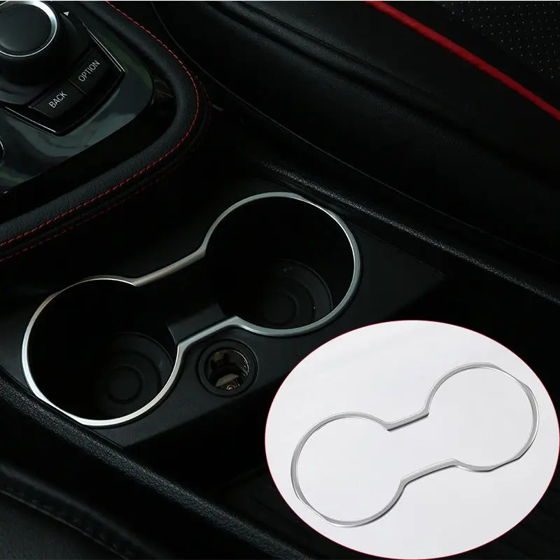 

1pcs Chrome Car Cup Holder Cover Frame Trim For BMW 2 Series F45 F46 218i 2015-2017