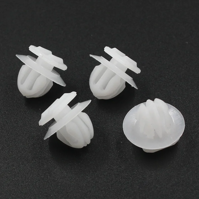 

KE LI MI Door Panel Trim Retaining Clip 100 Pcs For Toyota White Snaps Fastener
