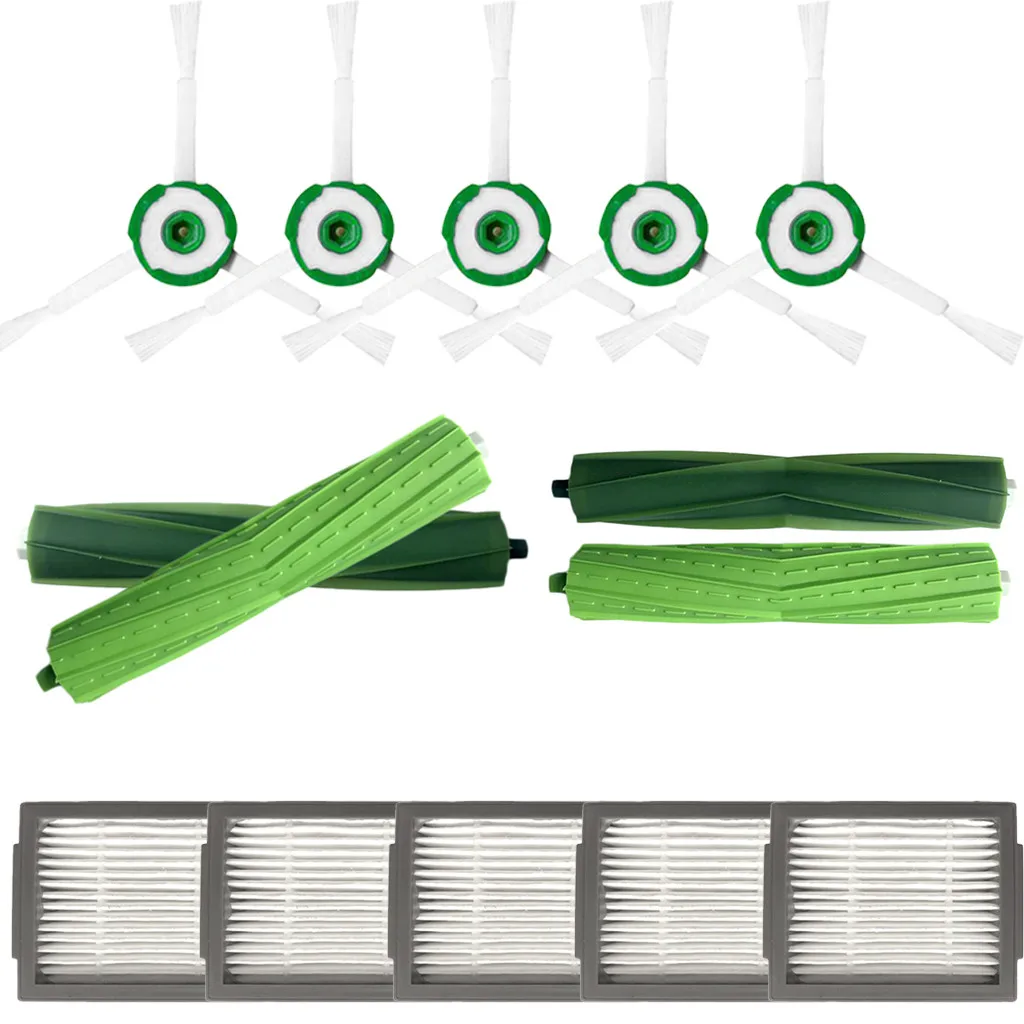 

Portable Durable Automatic Protection Side Brush&Hepa Filters&Bristle Brush for iRobot Roomba i7 i7+/i7 Plus E5 E6 E7 Clean Home