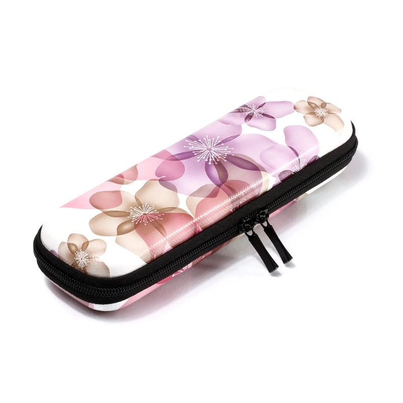 

Tablet Accessories Zipper Case Carrying Bag PU Leather For iPad Pencil Samsung Stylus Pen Pink Peach Pattern