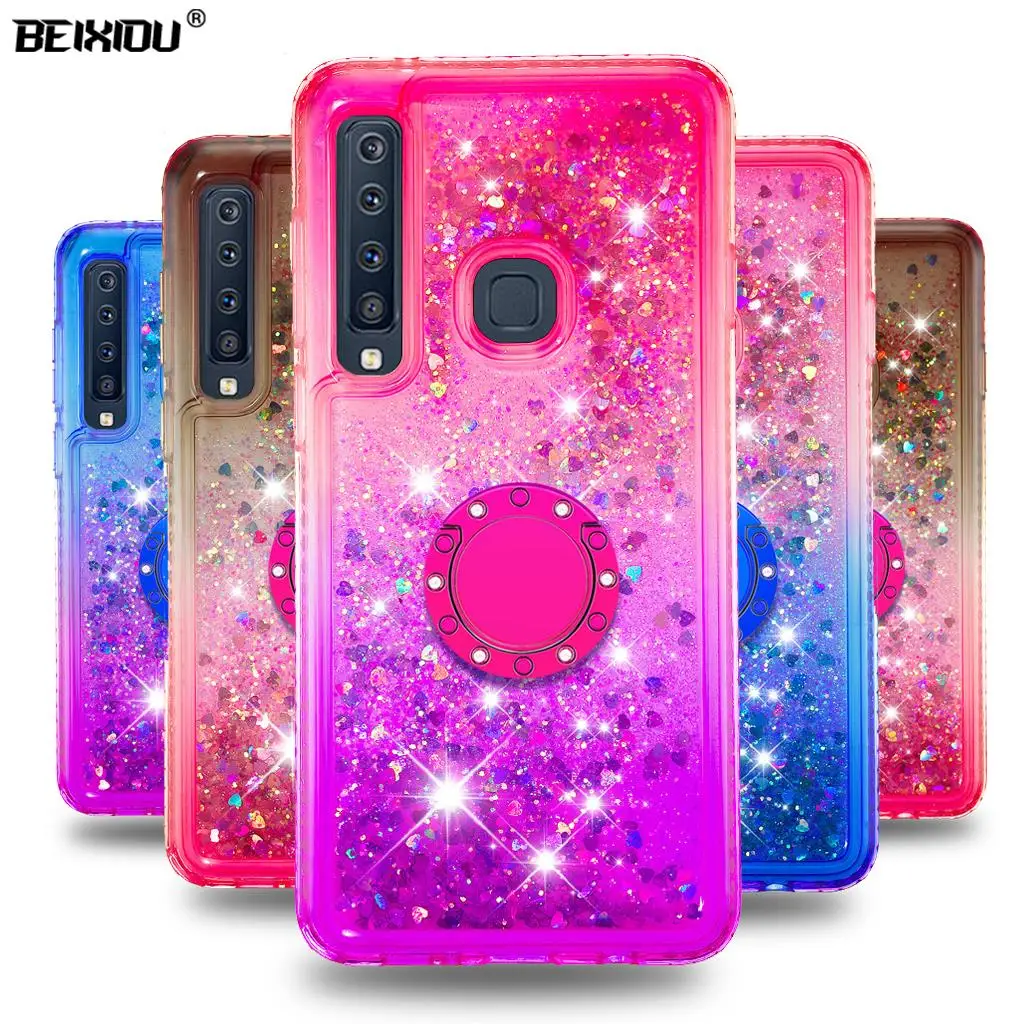

Quicksand bling Phone Case For Samsung Galaxy A9 2018 A9 Star Pro Cover TPU Back Cover For Samsung Galaxy A9s Case