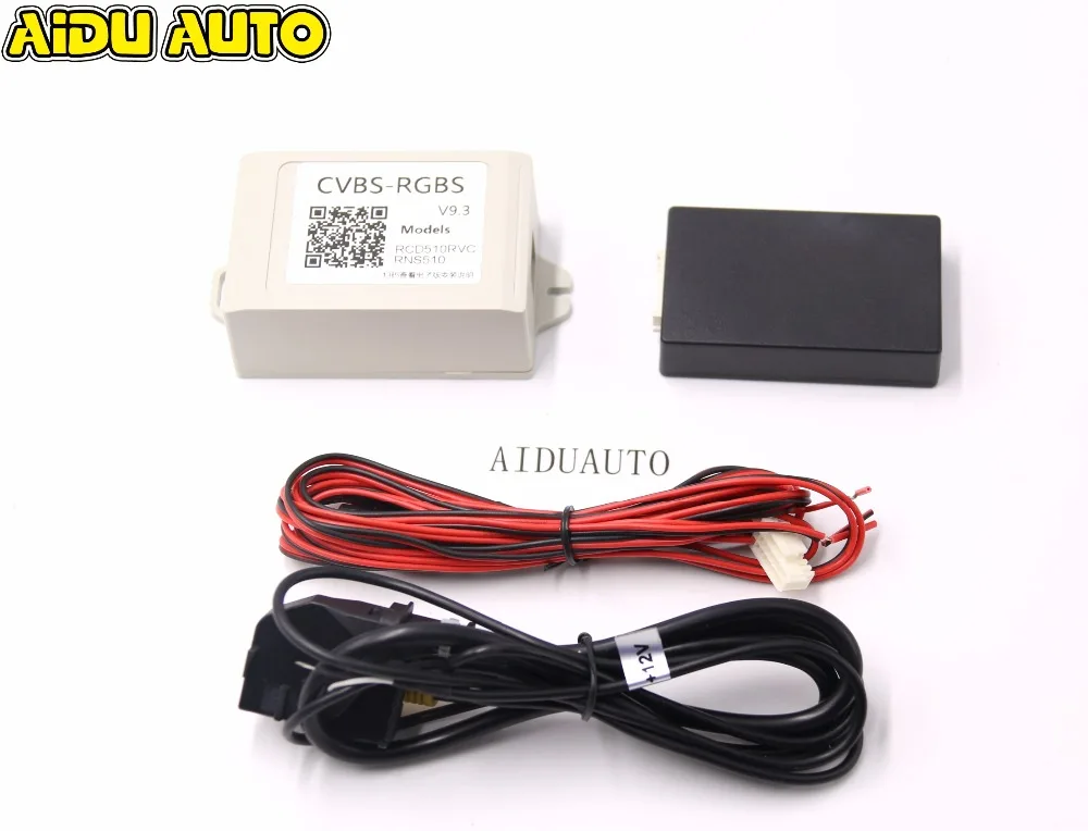 AV decoder video Converter Box CVBS-RGBS RCD510 RNS510 RNS315 Rear view ...