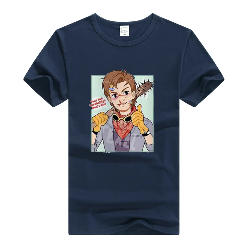 

TEEWINING Stranger Things Steve T Shirt Men Women Cotton Tshirt Streetwear Top