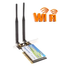 BCM4322 300Mbps 2,4G беспроводной WLAN wifi PCI-E карта настольный адаптер с 6dBi wifi антенна высокая скорость