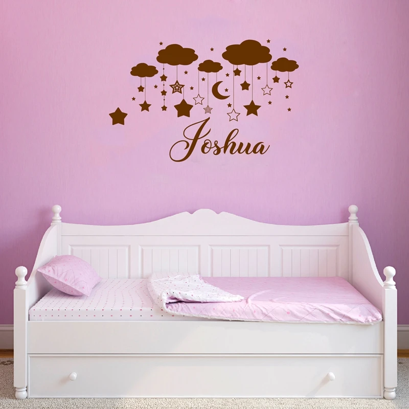 Moon Star Vinyl Decals Kids Room Decor
