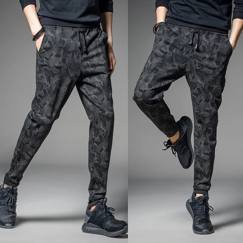 FALIZA 2019 Spring Mens Joggers Pants Camo Joggers Men's Trousers Camouflage Jogger Track Pants Mens Streetwear Sweatpants PA13