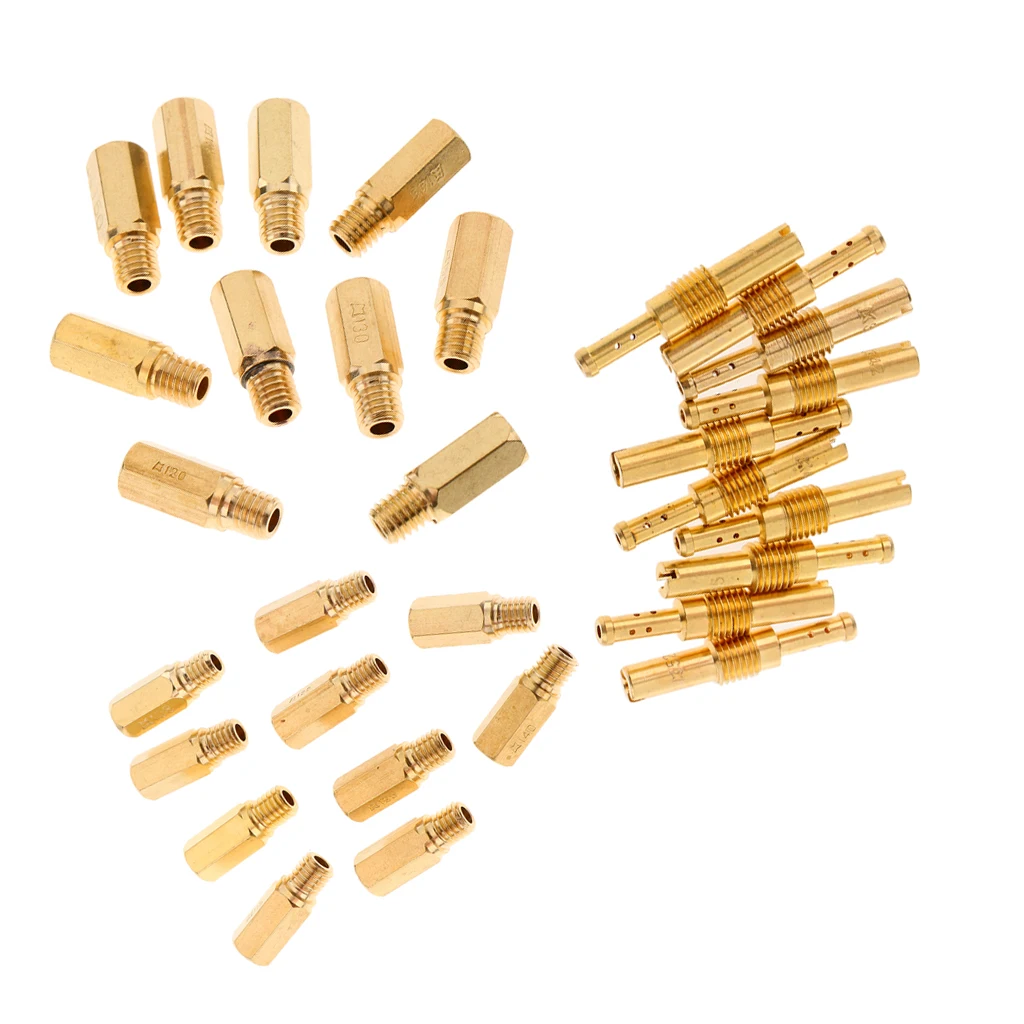 10x Motorcycle Carburetor Main jet Needle Kit Set for PWK KOSO KEIHIN OKO Carb Golden