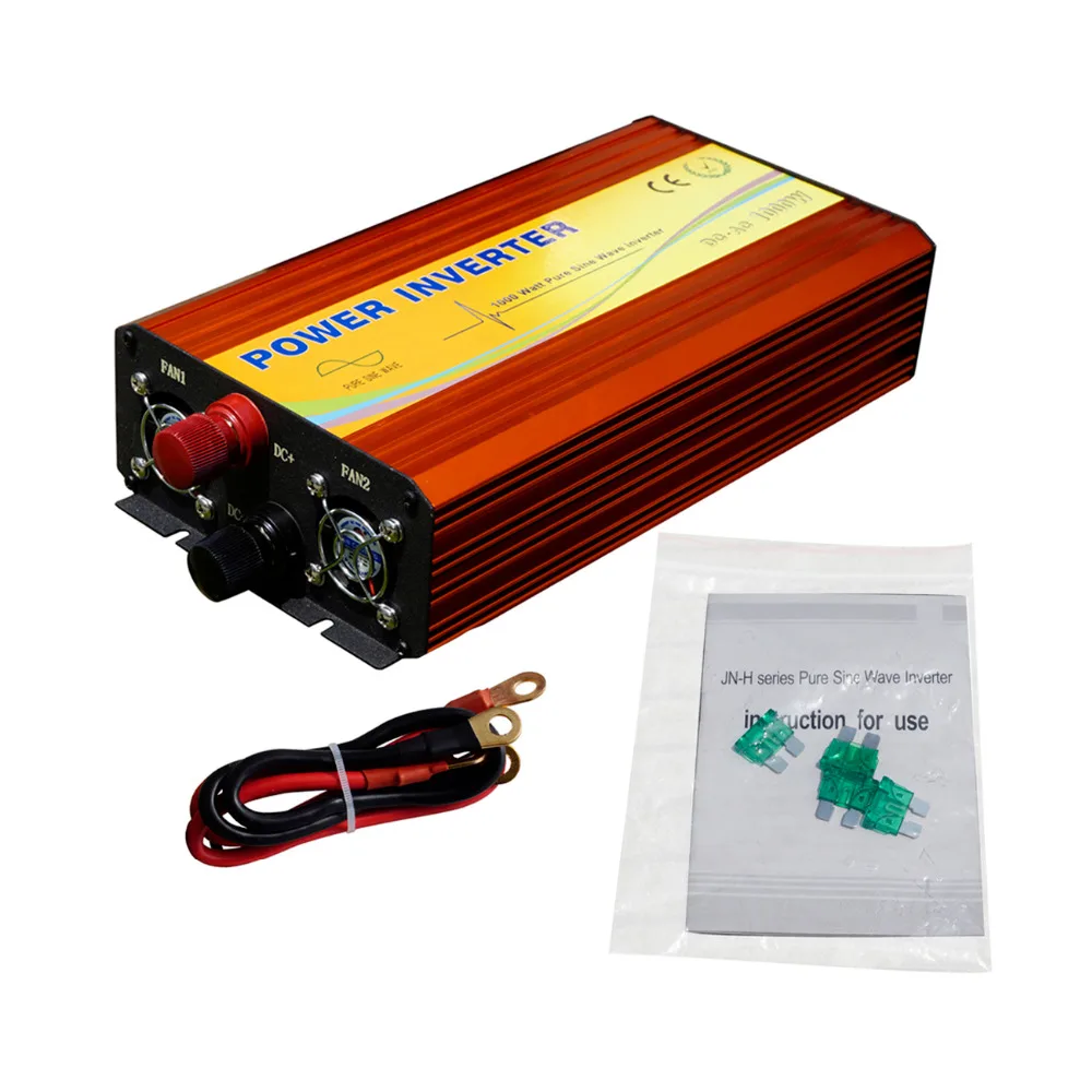 ECO-SOURCES 1000W Inverter 24V to 110V Off Grid Inverter 1KW Inverter for Solar Panel Solar System