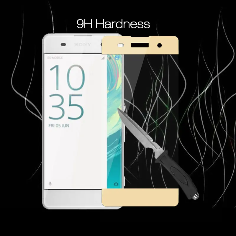 

For Sony Xperia XA Full Cover Tempered Glass For Sony XA F3111 Phone Screen Protector Glass For SonyXA F3112 Protective Film