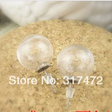 50 компл./лот 16*4 мм подвеска со стеклянным контейнером стеклянный глобус с античной бронзовой ушной подушечкой Набор DIY Подвеска из стеклянного флакона пузыря