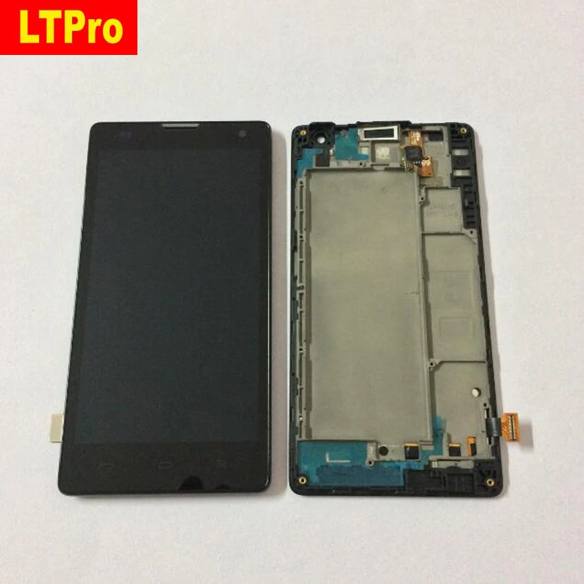 

Black High Quality Full LCD Display Touch Screen Digitize Assembly + Frame For Huawei Honor 3C G740 H30-U10 H30-T10 H30-T00