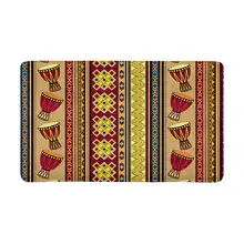 Африканский барабан орнамент Африканский художественный коврик против скольжения двери домашний декор крытый половик у двери