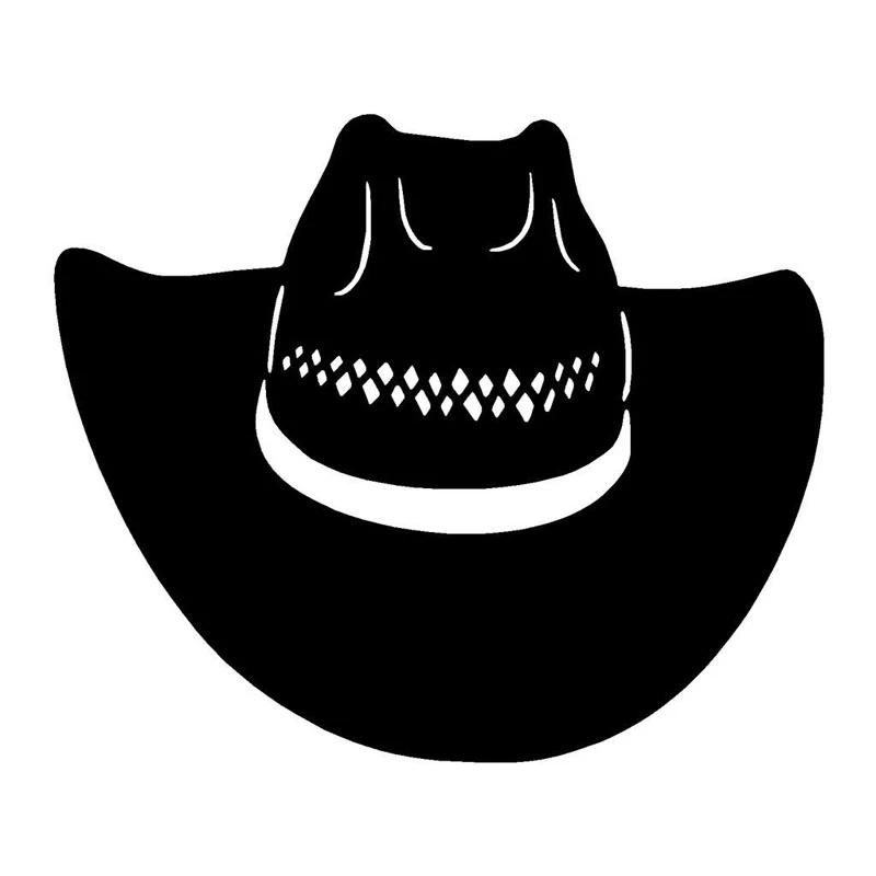 Matte black cowboy hat Clearance