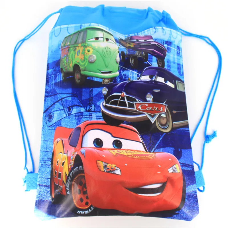 1 шт. высокое качество Дисней автомобили малыш пользу хлопок шнурок сумки дорожный мешок для хранения Одежда, обувь, сумки школьный портативный рюкзак - Цвет: Style-2-1pcs