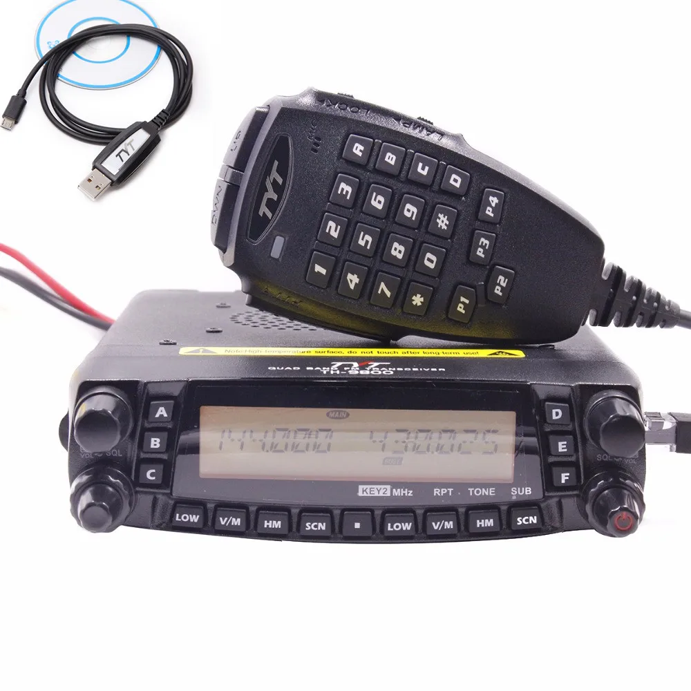 2019 Newest 1806A TYT TH 9800 Plus 50W 809CH Quad Band Dual Display ...